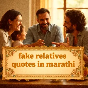 Fake Relatives Quotes in Marathi