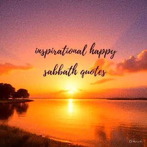inspirational happy sabbath quotes