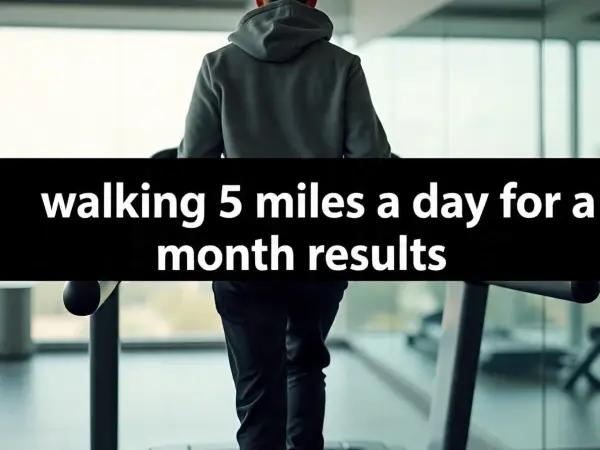 walking 5 miles a day for a month results